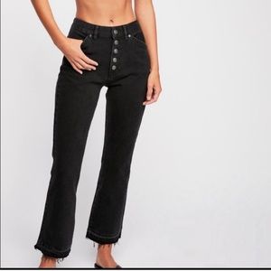 Free people Dylan high rise black jeans